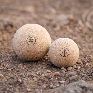 2 cork balls for massage